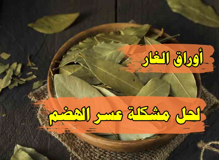 أوراق الغار لحل مشكلة عسر الهضم