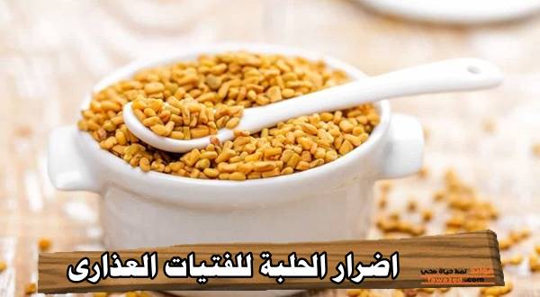 اضرار الحلبة للفتيات العذارى