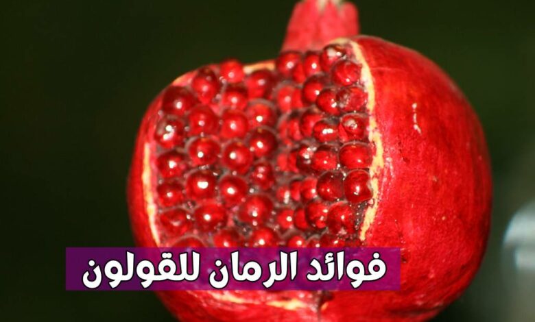 فوائد الرمان للقولون