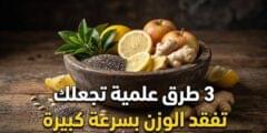 3 طرق علمية تجعلك تفقد الوزن بسرعة كبيرة